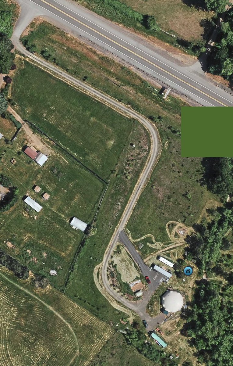 First Cybertruck v14 drive was good... maybe great?

Our driveway is about 1000 feet long and has some tight curves. This photo is a bit older, we have a carport now next to where the red car is in this shot we have a carport. 
- Engaged FSD while in the carport. 
- It backed out