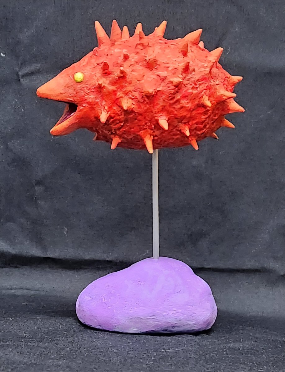 先日の上尾産業祭にて、初展示させて頂きました、塗装した【浮遊幼獣 #スピニー】とゴースド鉱石を掲載！

塗装の楽しさを改めて感じられた、意義のある経験でした✨🖌️