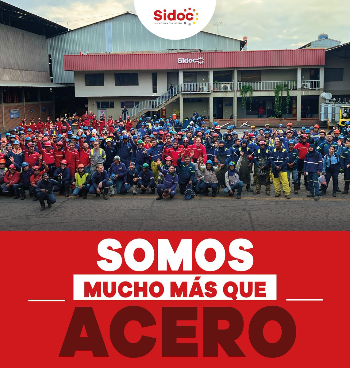En Sidoc somos mucho más que acero, somos forjadores de grandes propósitos, acompañamos a toda nuestra comunidad a construir y materializar sus sueños. Gracias a cada una de las personas que son y han sido parte de una transformación de país. ❤️