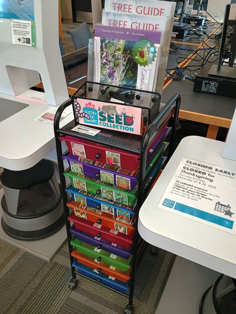 nickmlittlejohn's tweet image. New seed library seeds just dropped! 

@AustinPublicLib 😊