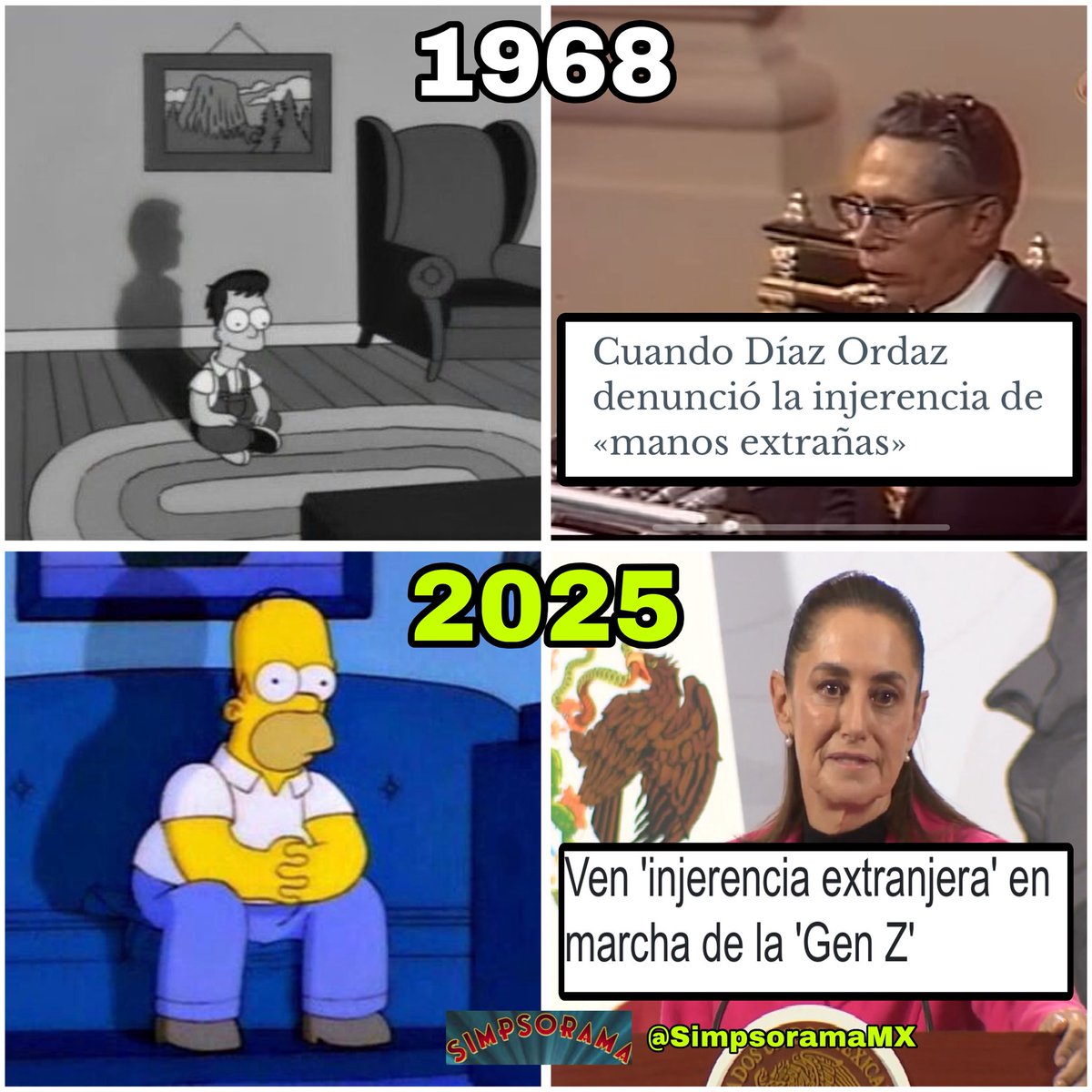 Lo bueno es que somos el país más democrático del mundo. Claudia Sheinbaum marcha generación Z bots 1968 injerencia extranjera