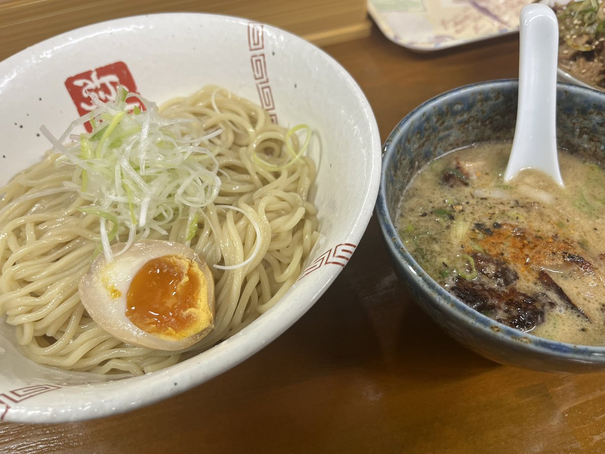 【麺】 大阪:中津)らーめん弥七 つけ麺(210g) 1050円 ヘタめし 400円 (346