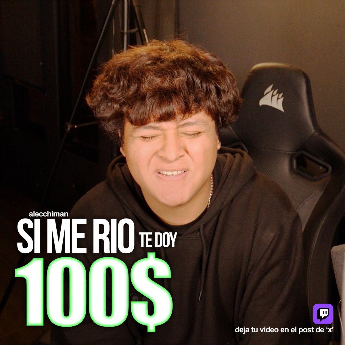 AlecchiMan's tweet photo. si me rio, te doy 100s
VIERNES EN TWITCH!
deja tu video aquí abajo! https://t.co/K4YgIYqzbT