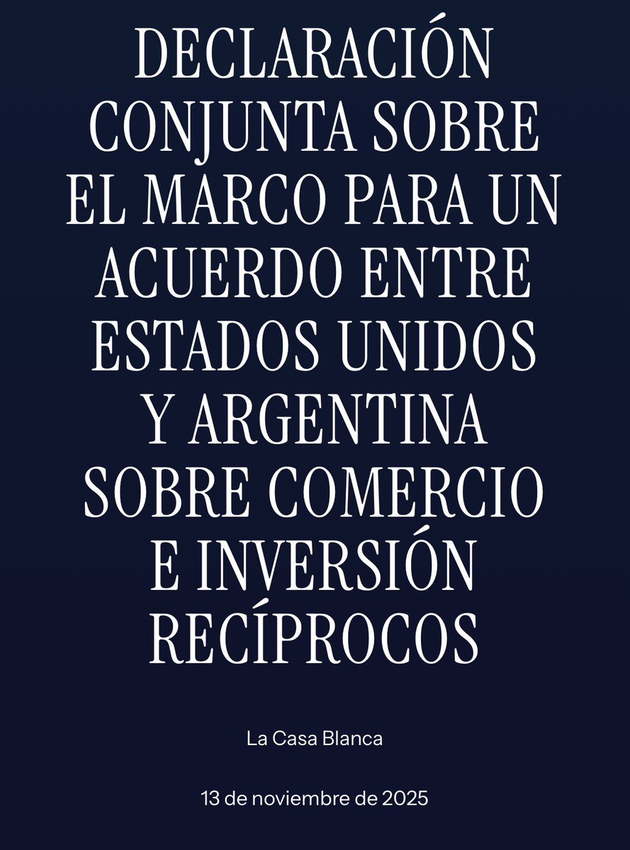 Hacer a la Argentina grande otra vez es insertarnos en los mercados internacionales, con socios que confían en el rumbo que está tomando nuestro pais. 

Con <a href="/JMilei/">Javier Milei</a>, Argentina vuelve con fuerza y decisión al mundo libre, para aportar el conocimiento argentino y la calidad de