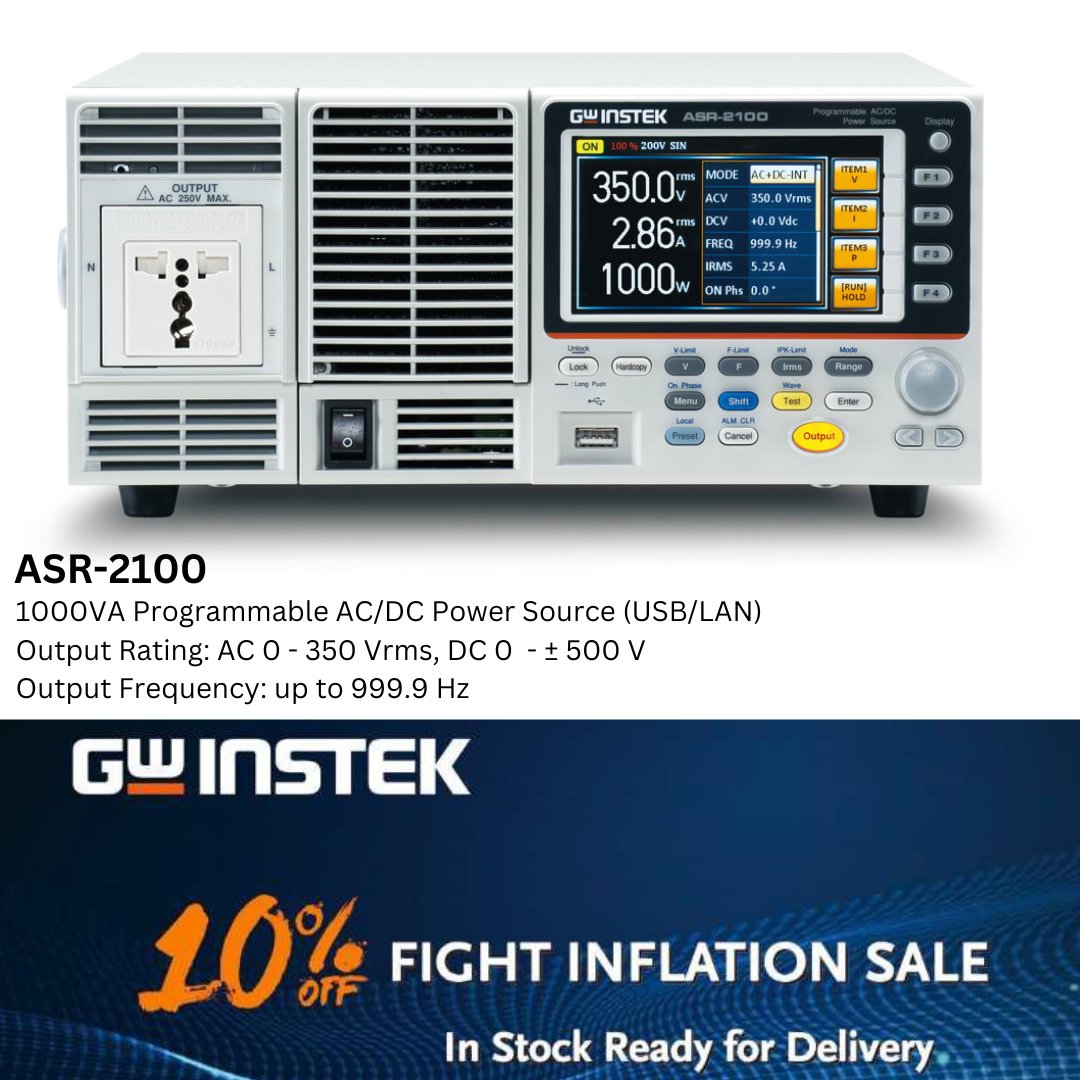 TestEquipDepot's tweet image. Amp Up Your Savings: Final Days for 10% Off Instek! - mailchi.mp/testequipmentd…