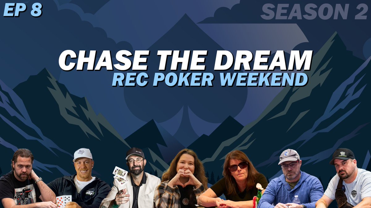 🔥 Episode 8 is LIVE! 🔥
🎬 Rec Poker Weekend → watchchasethedream.com

See why <a href="/RecPoker/">RecPoker</a> is the best community in poker as <a href="/RecPokerJim/">BLUFFSTORINI</a> &amp; <a href="/RobGardnerLive/">Rob Gardner</a> head to the amazing <a href="/RunAces/">Running Aces</a> for an unforgettable weekend in Minnesota.

Guest Produced by @TheBrettKimes 💪 #ChaseTheDream