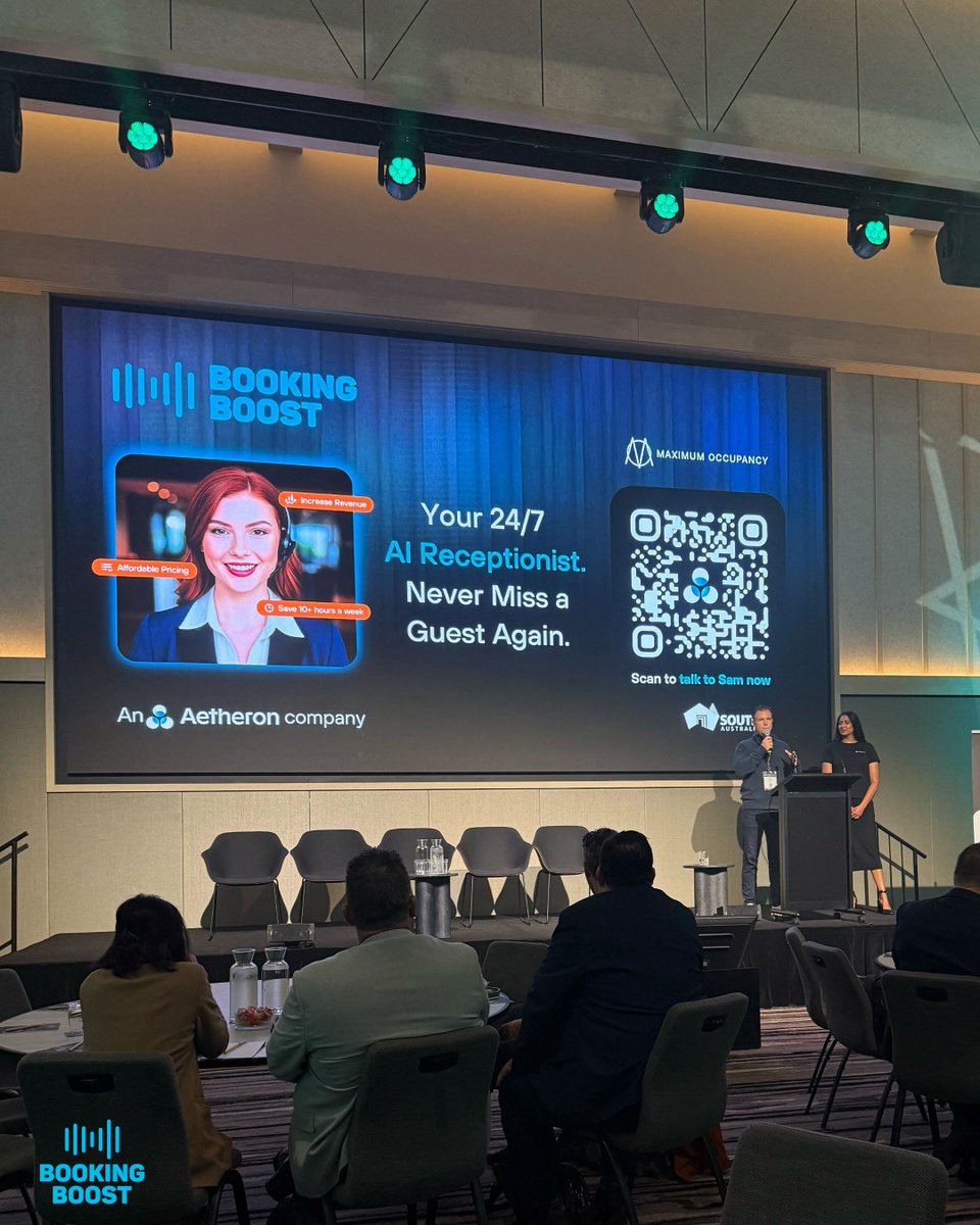 Aetheronhq's tweet image. Thank You from Aetheron &amp;amp; BookingBoost

What an incredible few days at the Maximum Occupancy Hotel + Accommodation Industry Conference 2025 in Melbourne!

A huge thank you to the Maximum Occupancy team for organising such a fantastic event, we had a great time connecting with so…