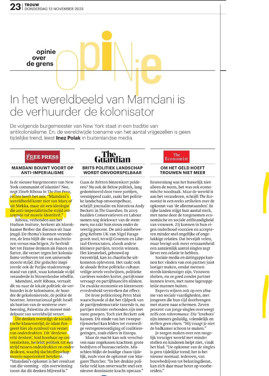 Bij de Volkskrant woedt een besmettelijke ziekte,die inmiddels de hele redactie heeft getroffen en bekend is als 'woke', met de islam als symbool van verzet van onderdrukten, met de al verlichte, antipopulistische havermelkelite als intellectuele voorhoede archive.ph/E4S3X#selectio…