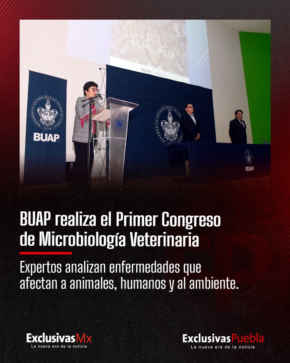 🌍🐾 La <a href="/BUAPoficial/">BUAP</a> realiza el Primer Congreso de Microbiología Veterinaria para fortalecer la salud animal y humana.
.
#ExclusivasPuebla #ExclusivasMx #BUAP #Ciencia
