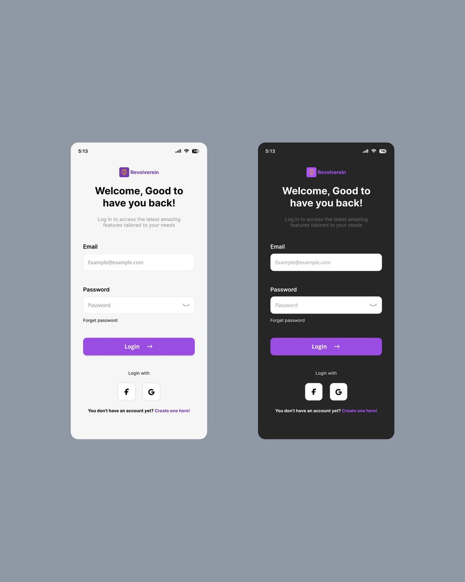 revolverein's tweet image. Day 2 of posting and putting my skill set out there till I land a job

Below is a login screen in both dark and light mode.

#uiuxdesign #DailydesignChallenge
#uxprocess #Designportfolio #opentowork