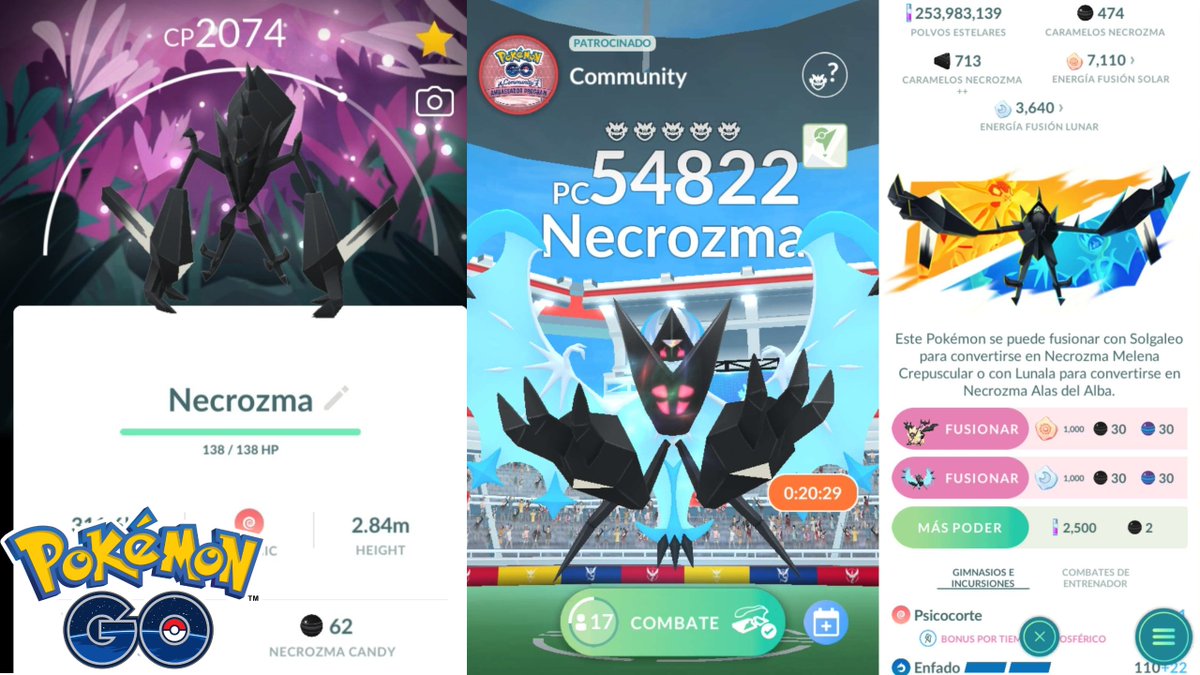 engel_go's tweet image. ✈️✨ Wild Area Incursiones Necrozma Alas del Alba en busca del shiny con fondo especial - Pokémon GO
youtube.com/live/EaVYzqNsL…

✅ Directo con Engel GO!
➡️ Dejen su Like ♥️ , suscríbanse y compartan! 🙌🏼

#GoWildArea #PokemonGO