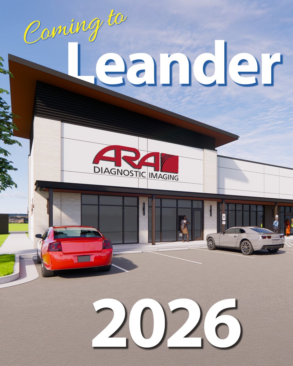ARA is opening a new world-class outpatient imaging center at 10861 183A Frontage Rd next year!

Shorter drives, faster access, and trusted care for Leander, Cedar Park &amp; Liberty Hill.

How will this new location impact your family? Share your thoughts!