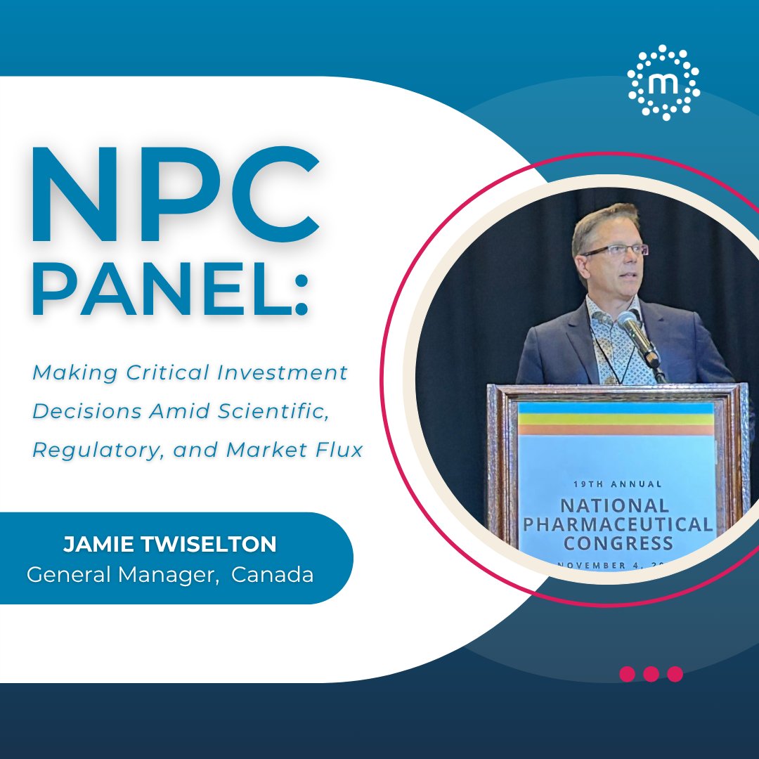 Last week at the 2025 National Pharmaceutical Congress, Jamie Twiselton, General Manager for Canada, joined peers to discuss how scientific, regulatory, and market shifts are shaping investment strategies across the industry.

Jamie emphasized that, with its strong research