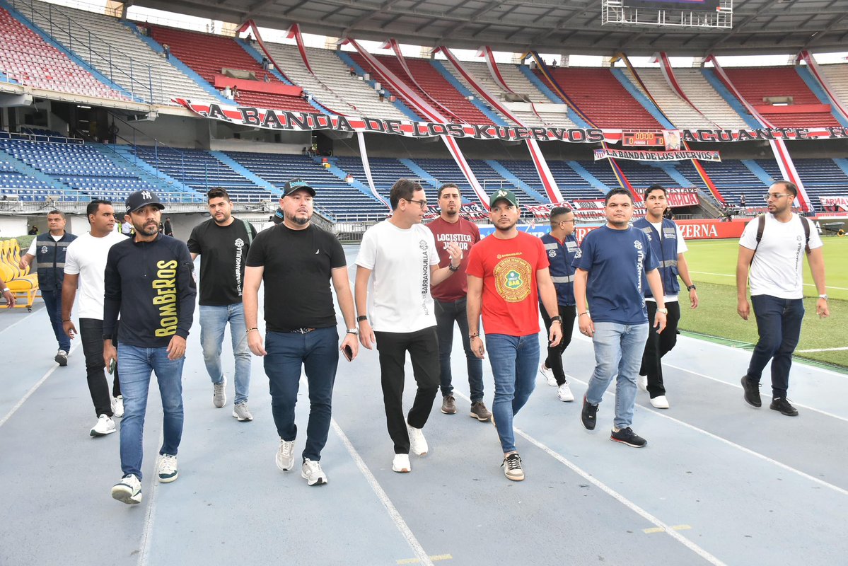 alcaldiabquilla's tweet image. Autoridades locales, @PoliciaBquilla y el Ministerio Público activaron el Puesto de Mando Unificado (PMU) para que @JuniorClubSA vs @nacionaloficial, programado para hoy a las 7:00 p.m., se viva con seguridad y sana convivencia.