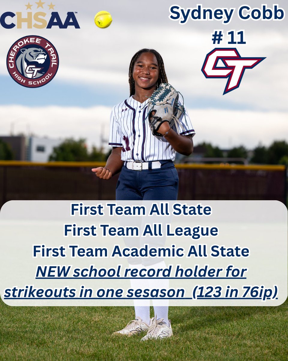 Off to Clearwater 🌴🍊🌴 for softball, so I can't be at my end of high school season banquet. A great season for <a href="/cths_softball/">CT Softball</a>.  
My Junior Year:  First Team All State, First Team All League, First Team Academic All State.  
New school record holder for K's in a season!