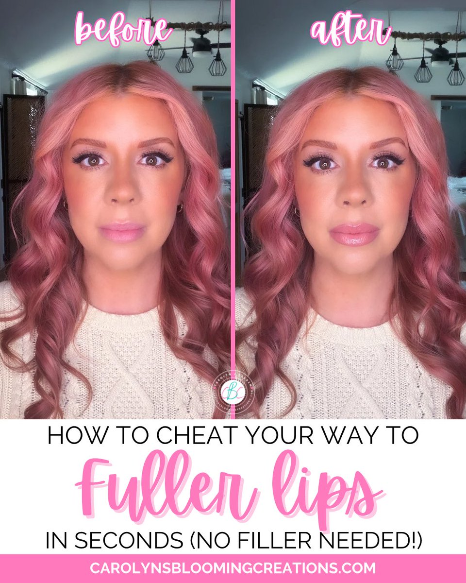 carolynjbraden's tweet image. Plump pout, no filler 💋✨ 

My secret? A few quick lip hacks that give instant volume….your lips are about to steal the show. 💄 🔗carolynsbloomingcreations.com/blog/2025/11/1…

#makeuphacks