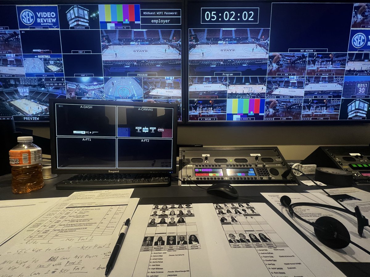 Directing Women’s Basketball tonight as MSU faces Jackson State at 6:30 pm CT on the SEC Network + 🐅🏀🗑️🐶🦴