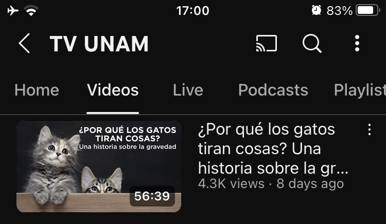 En <a href="/tvunam/">TV UNAM</a> si que saben los temas que realmente importa difundir. 🫡
