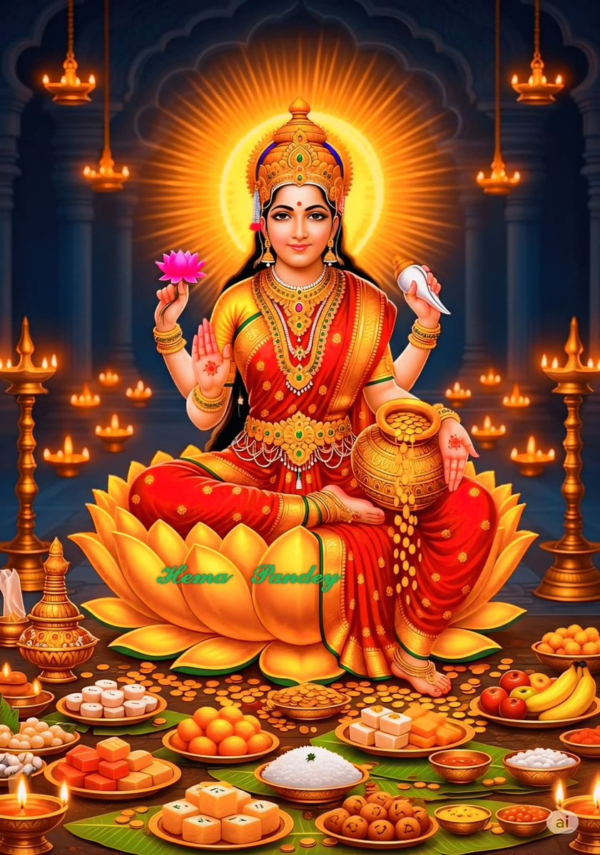 ऊँ श्रीं ह्रीं श्रीं कमले कमलालये प्रसीद।
 प्रसीद श्रीं ह्रीं श्रीं ऊँ महालक्ष्मी नम:।।
 
 लाख दलदल हो 
        पाँव जमाए रखिए,
हाथ खाली ही सही 
        ऊपर उठाए रखि,
कौन कहता है छलनी में 
        पानी रुक नहीं सकता, 
बर्फ़ बनने तक 
     हौसला बनाए रखिए..!!
#जय_माँ_महालक्ष्मी