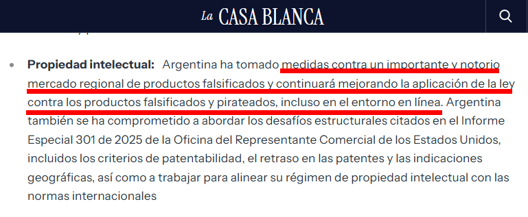 ArrepentidosLLA's tweet photo. El "acuerdo" comercial impuesto por EEUU incluye el CIERRE de La Salada, Once, Avellaneda y todos los locales que vendan ropa trucha dejando a miles de familias sin trabajo. Orden de los Estados Unidos https://t.co/3eVNxmp3e6
