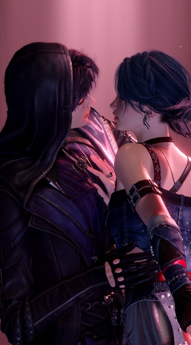hoja_fantasma's tweet photo. Anyways here is the assassin taking his princess on a little adventure. Her maid is not happy xD #LADS #Rafayel #Abysswalker https://t.co/CUdiF34xUs