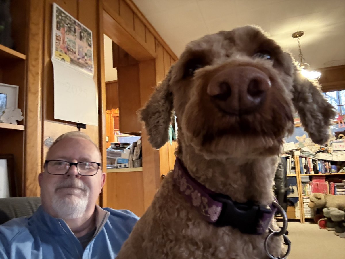 Just a guy and his dog.