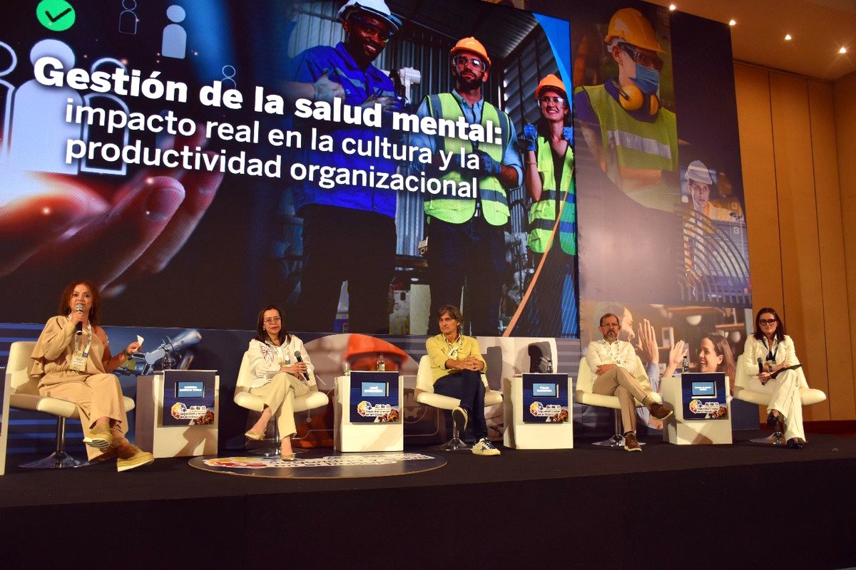 OITAndina's tweet photo. Hoy en #SSTANDI de @ANDI_Colombia, Italo Cardona y Schneider Guataqui hablan sobre "Bienestar con propósito: alertas tempranas para una cultura saludable"

▶️La #SST permite a los trabajadores mejorar el rendimiento laboral y la productividad, y minimiza la tensión y al conflicto https://t.co/bOlsfmqa7R