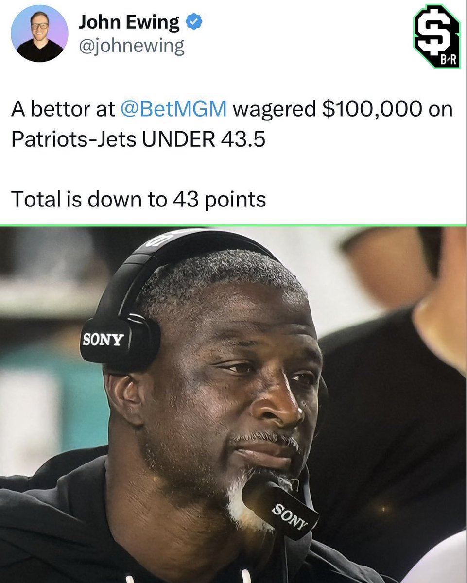 br_betting's tweet photo. A bettor is VERY CONFIDENT there won't be a lot of points scored tonight 😳

(via @johnewing) https://t.co/qpyckkfP4K