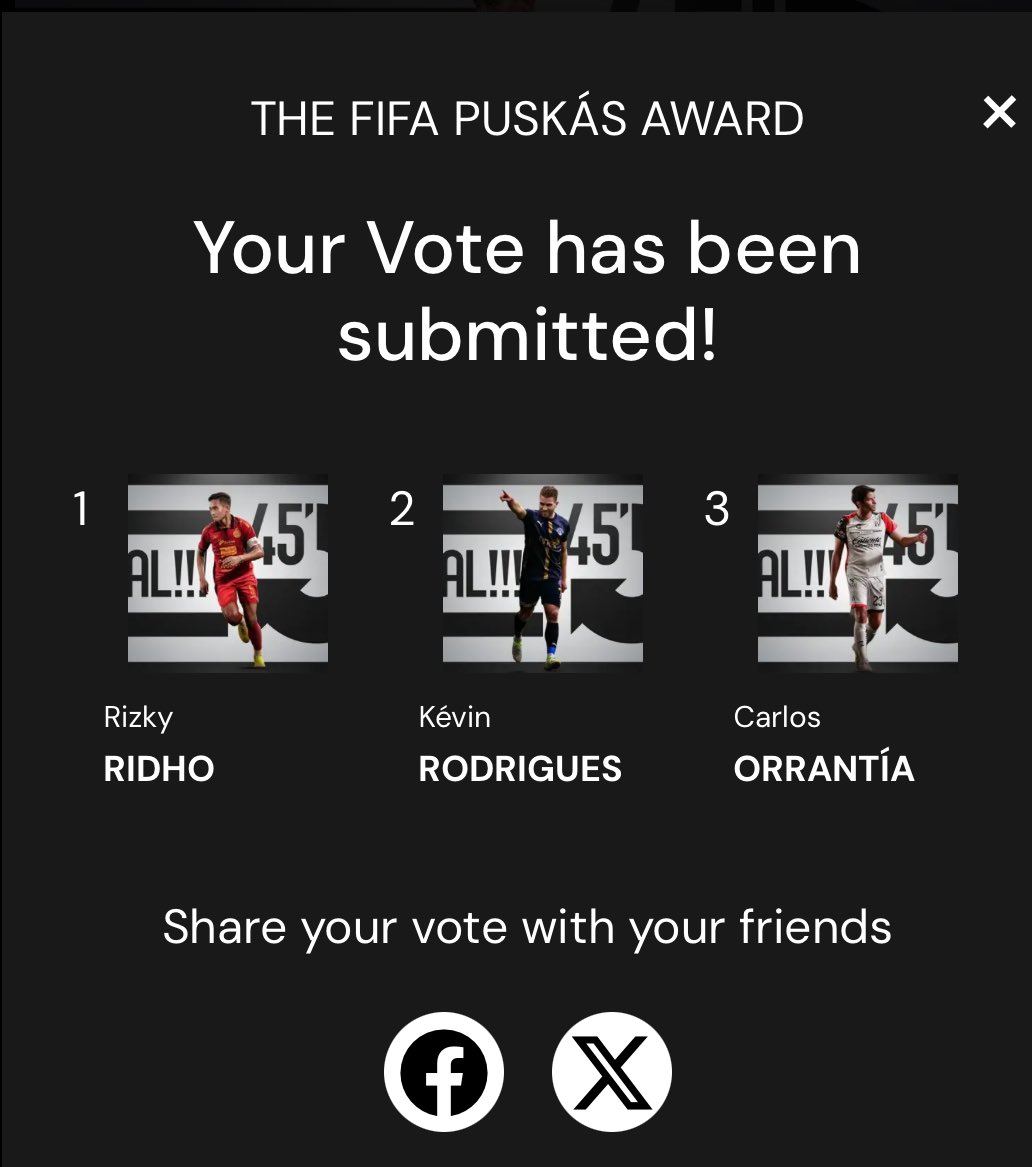 unmagnetism's tweet image. ayo gaes ada tugas negara ini
btw nomor 2 dan 3 jangan pilih yamal atau declan rice biar peluang ridho menang makin besar
yang ga mau vote ya bebas ini bukan paksaan😎
fifa.com/the-best-fifa-…