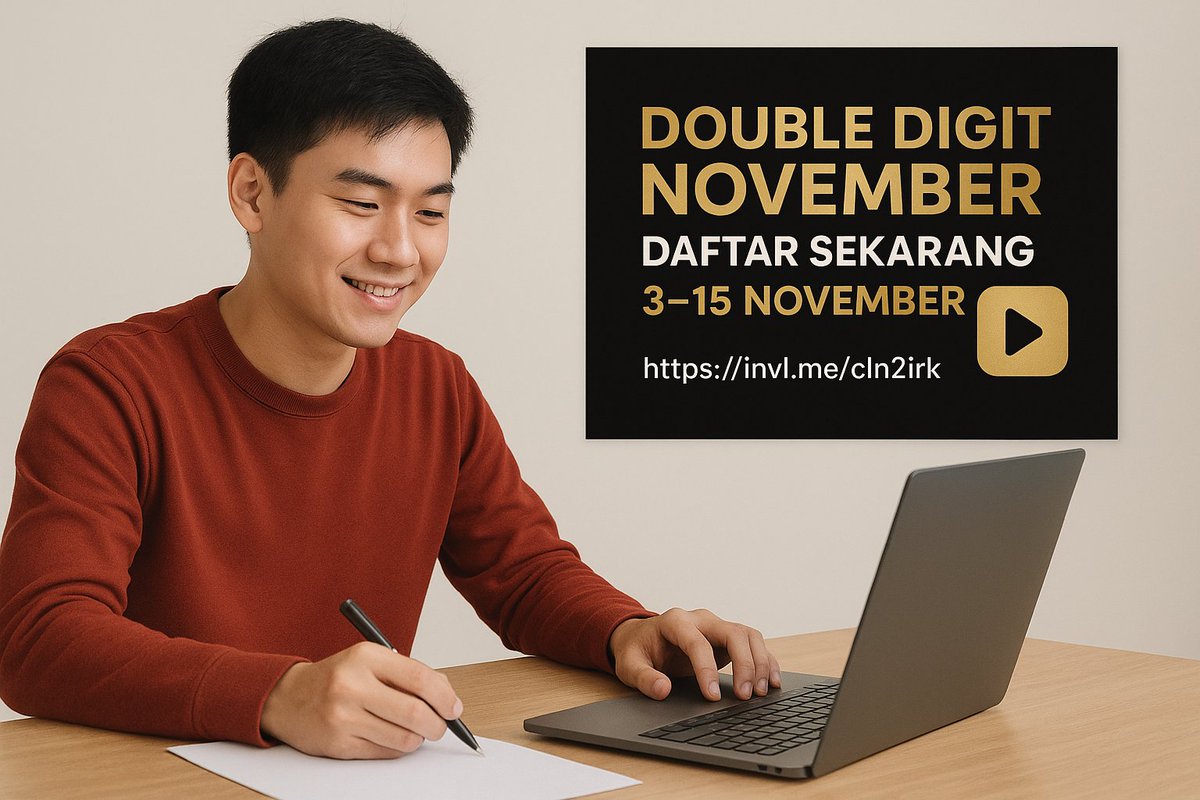 🎉 It’s Double Digit November!
Celebrate with TikTok and earn extra rewards just by watching videos! 💰

🔥 Register between Nov 3–15 and start earning now:
👉 invl.me/cln2irk

#TikTokRewards #DoubleDigitDay #EarnOnline