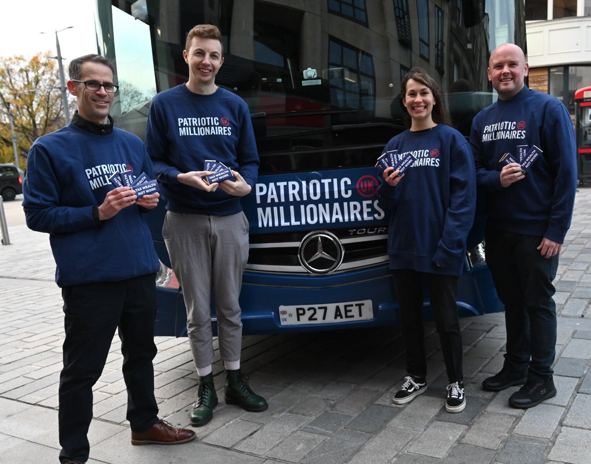 GBPolitcs's tweet image. 🚨NEW: A group called 'Patriotic Millionaires' call for increased taxes on themselves, despite there being a voluntary tax portal for them to do so