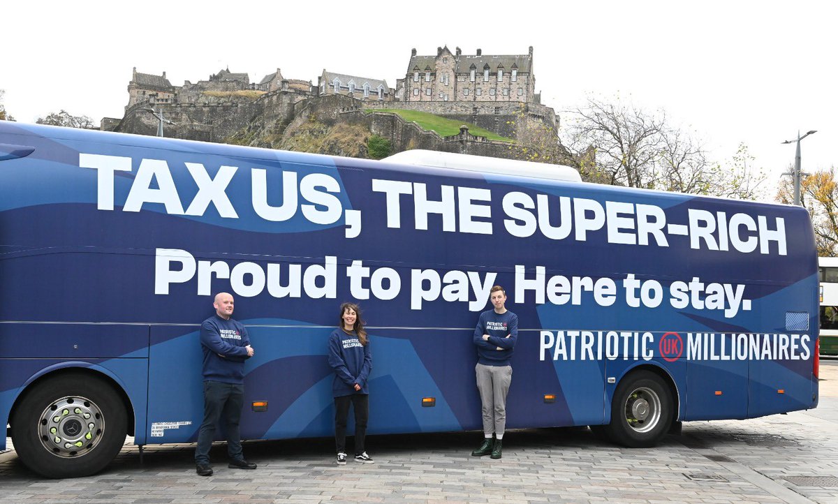 GBPolitcs's tweet image. 🚨NEW: A group called 'Patriotic Millionaires' call for increased taxes on themselves, despite there being a voluntary tax portal for them to do so