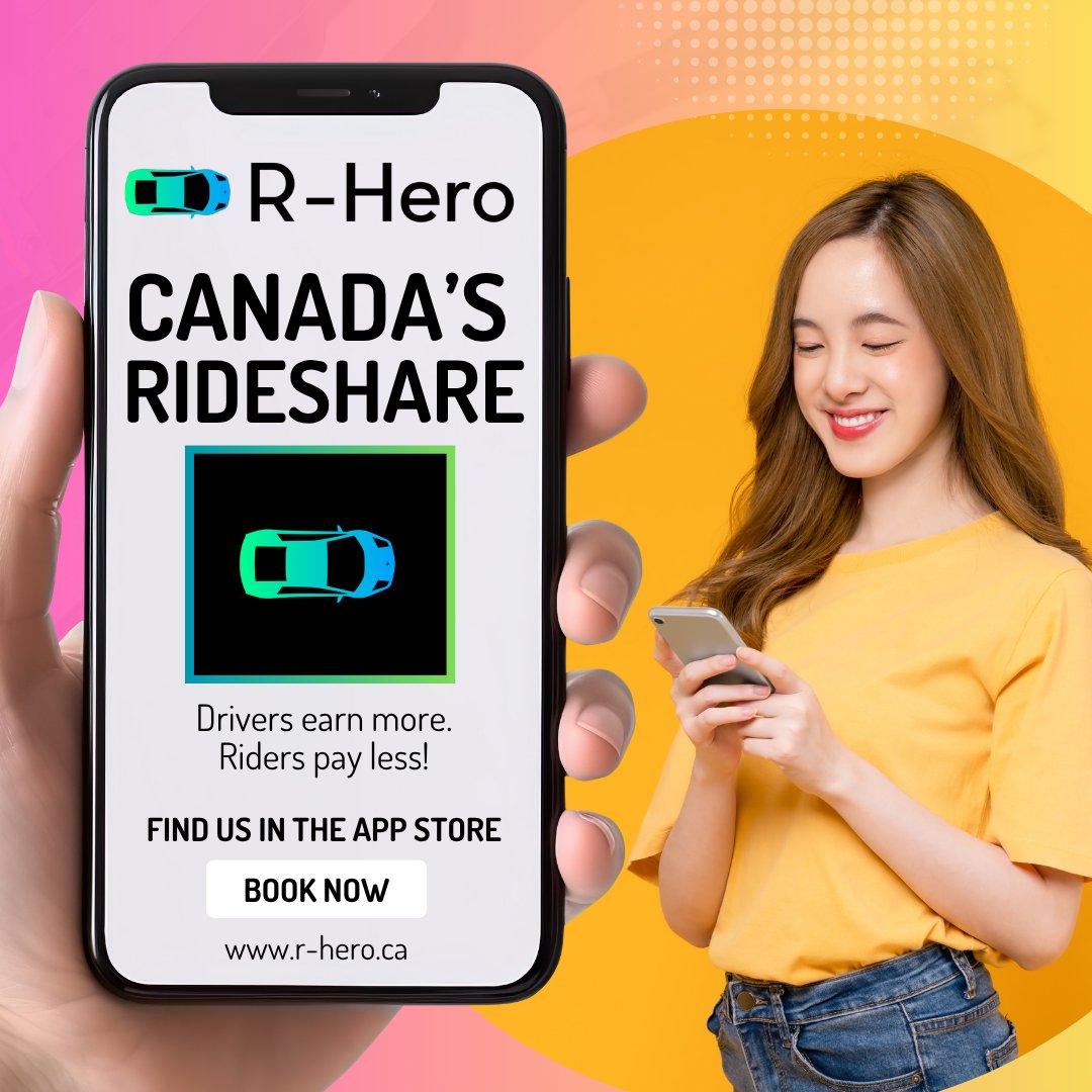 Roadside_Hero's tweet image. Try R-Hero — where rides are affordable, drivers are valued, and you’re always in control.
Sit back, relax, and let us take you where you need to go. 🚗✨
👉 Download the app: r-hero.ca/apps

#RHero #SupportLocalDrivers #AffordableRides #AlbertaLife #RideBetter
#YYC