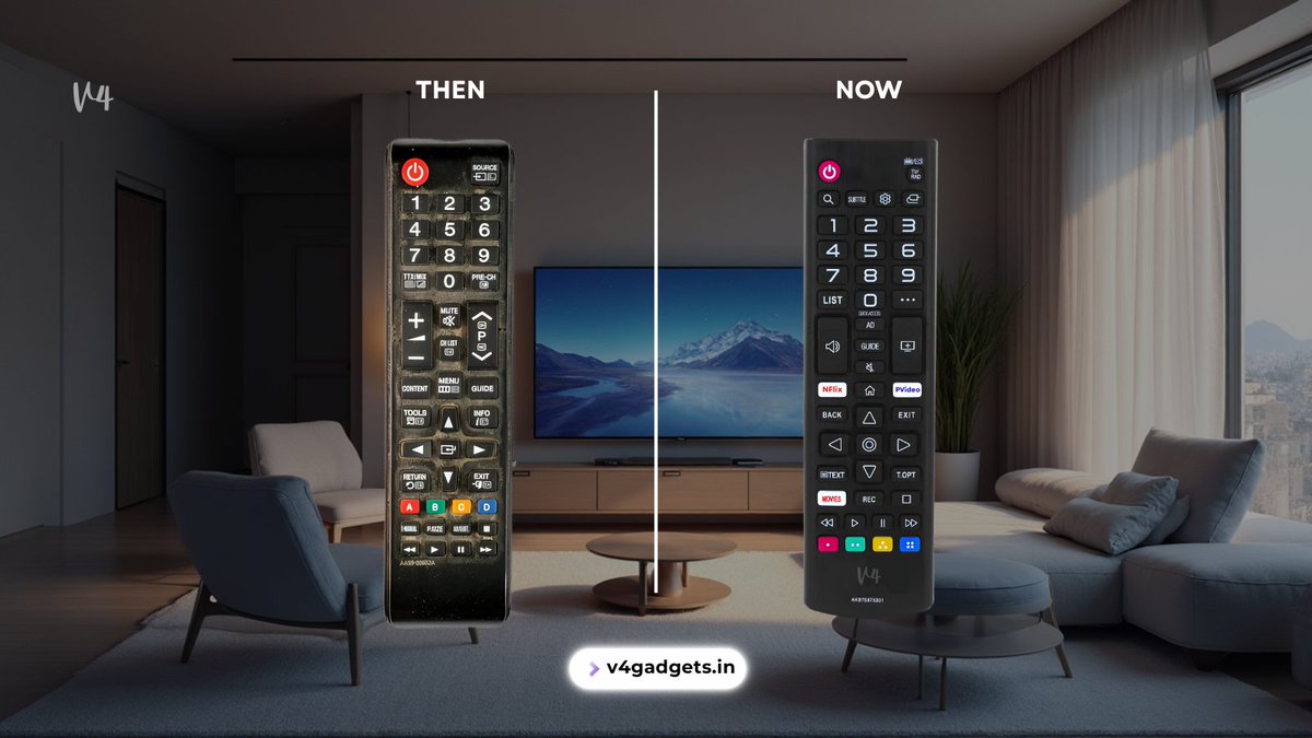 v4gadgets's tweet image. Your TV remote doesn’t need a PhD in pairing.
Our compatible remote connects instantly, no code confusion, no delay.
Click, point, relax.
#CompatibleRemote #TVRemoteControl #EasySetup