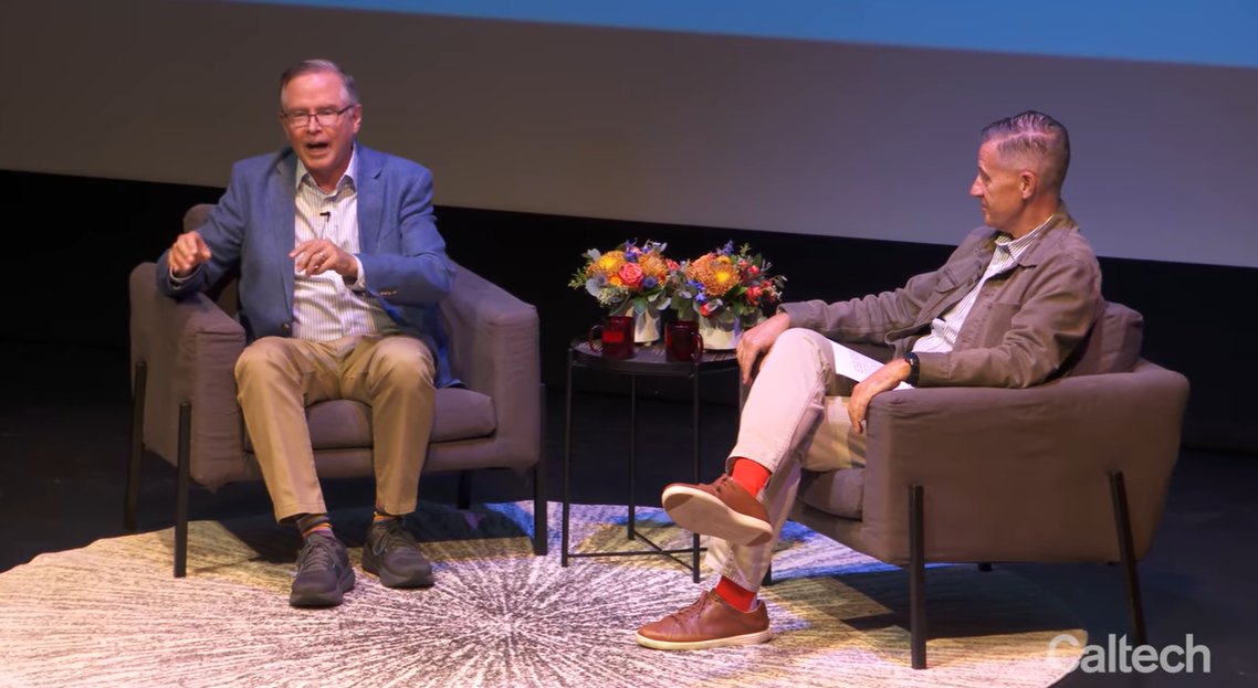 CaltechLCSSP's tweet image. Caltech alum @JimFruchterman joined @CaltechLCSSP Co-Director @rmichaelalvarez on campus recently to discuss Jim&apos;s book, #TechnologyForGood, during the Behind the Book Series at @Caltech.
