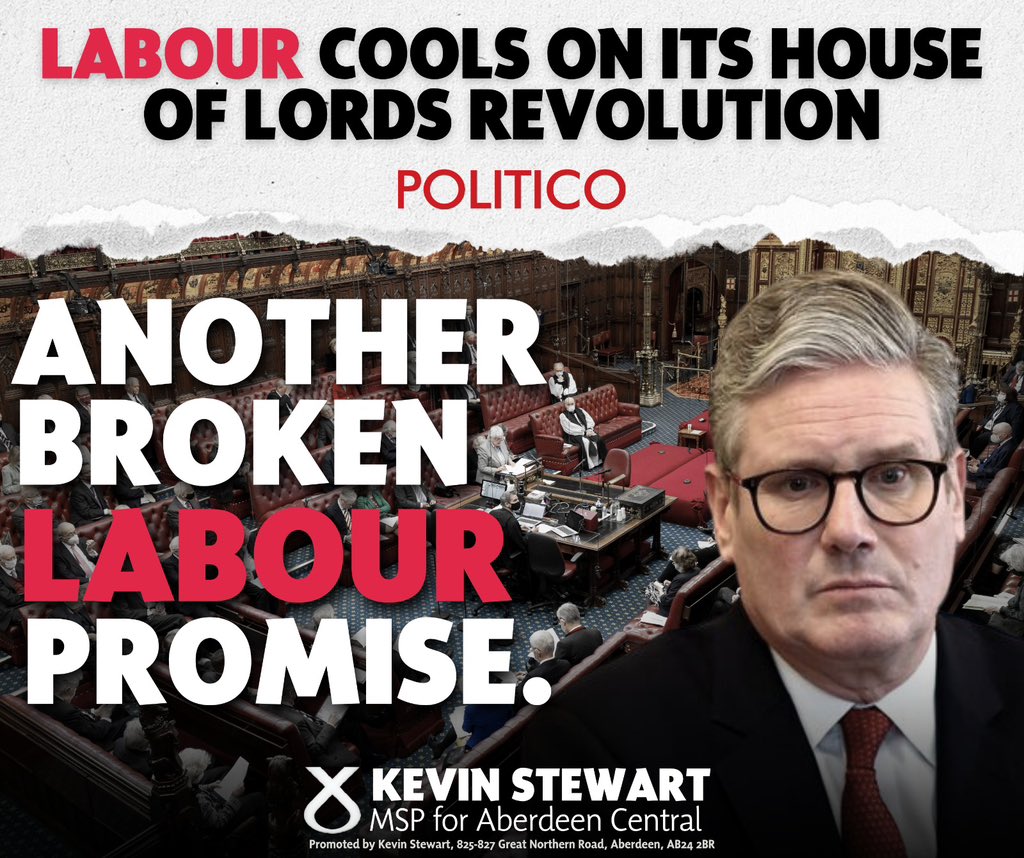 No surprise that Starmer wants to keep the House of Lords.

Maybe it’s to provide a seat for Morgan McSweeney when he inevitably gets fired in the near future.