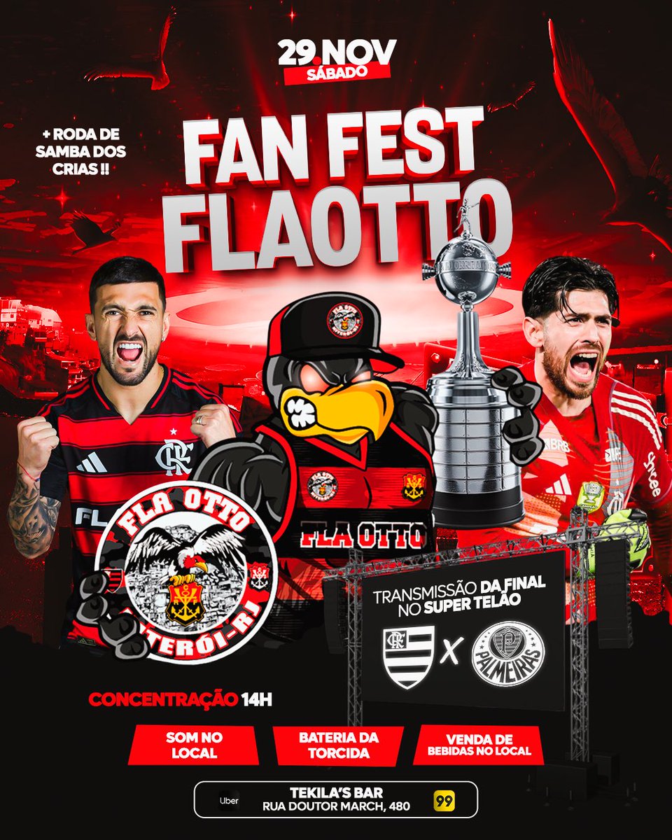 🚨𝗙𝗜𝗡𝗔𝗟 𝗗𝗔 𝗟𝗜𝗕𝗘𝗥𝗧𝗔𝗗𝗢𝗥𝗘𝗦 𝗘́ 𝗖𝗢𝗠 𝗔 𝗙𝗟𝗔 𝗢𝗧𝗧𝗢 🚨

𝗠𝗘𝗡𝗚𝗔̃𝗢 𝗘𝗠 𝗖𝗔𝗠𝗣𝗢, 𝗩𝗔𝗠𝗢𝗦 𝗝𝗨𝗡𝗧𝗢𝗦 𝗖𝗢𝗠 𝗔 𝗙𝗟𝗔 𝗢𝗧𝗧𝗢 𝗧𝗢𝗥𝗖𝗘𝗥 𝗣𝗘𝗟𝗢 𝗧𝗜́𝗧𝗨𝗟𝗢 🧨🥳👏🏽

#flamengo #flaotto #libertadores #niterói #rj