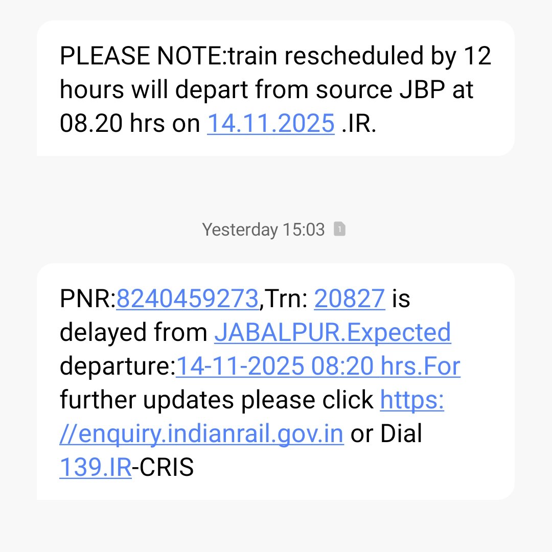 mukeshkarua's tweet photo. आदरणीय @AshwiniVaishnaw @RailMinIndia जी ये ट्रेन का क्या मज़ाक चल रहा है 12 घंटे लेट। 
आप विनती है कि मुझे अर्जेंट घर पहुंचना है। कुछ व्यवस्था कीजिए।
@RailwaySeva  @narendramodi 
@PMOIndia @AmitShah @drmj https://t.co/qGkrWmLUGb