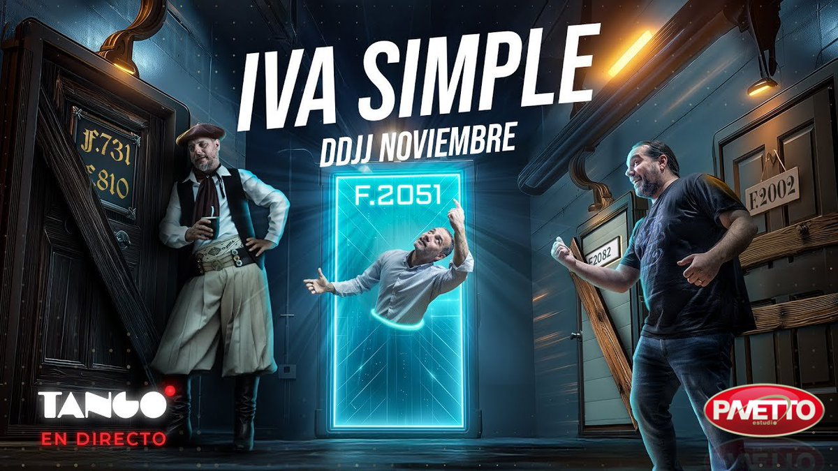 ESTUDIOPAVETTO's tweet image. 🚀 IVA SIMPLE – RG 5705/2025

Implementación y últimas novedades del régimen, obligatorio para la DDJJ de noviembre.

📊 Portal IVA
🧾 Ventas/Compras
⚙️ Liquidador de IVA

▶️ Mira el video completo en nuestro canal de Youtube:  youtu.be/1PyBv3iYRvg?si…

#TangoERP #TangoSoftware