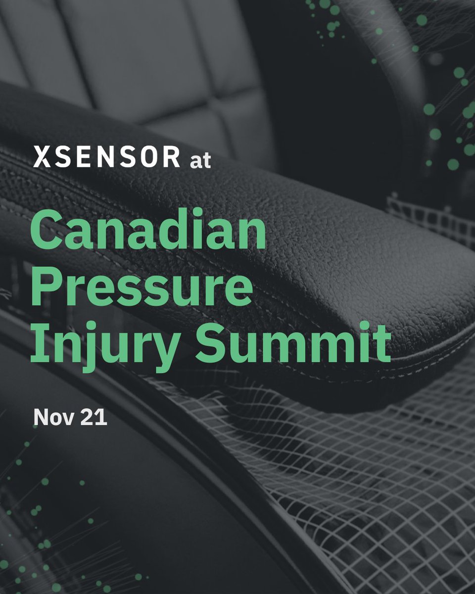XSENSOR's tweet image. Ottawa, Nov 21 🏥
See our Continuous Skin Monitoring solutions in action, real-time skin monitoring that help prevent pressure injuries.
#XSENSOR #ContinuousSkinMonitoring #HealthcareInnovation