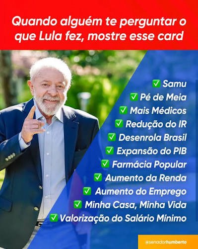Trabalho pelo povo brasileiro: temos! 😎