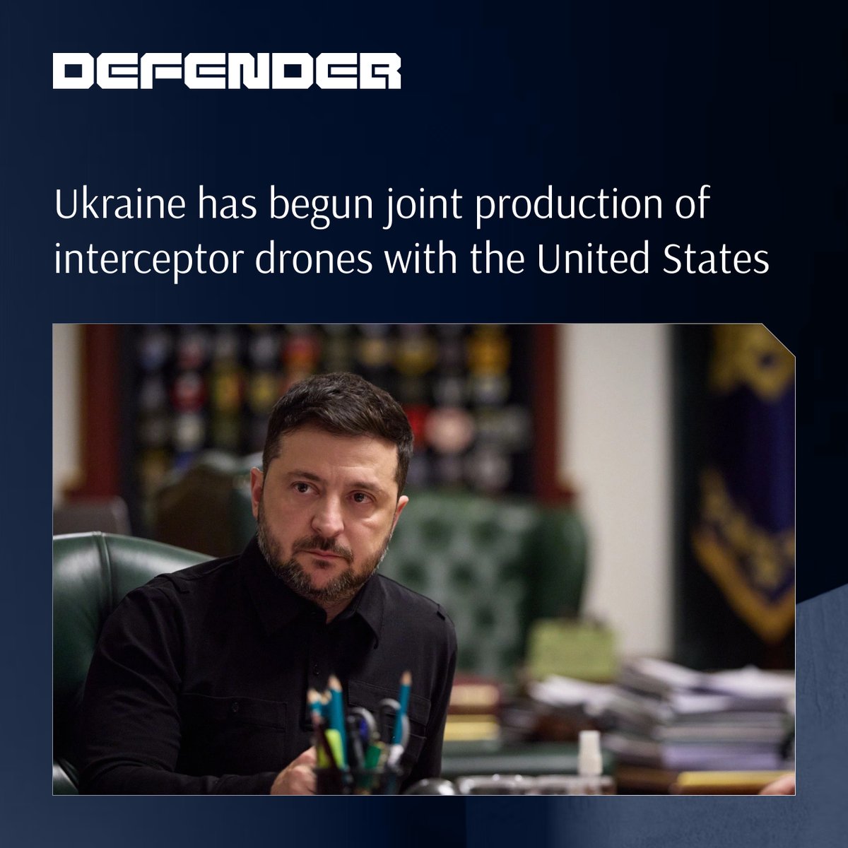 Zelensky said this is a joint Ukrainian-American production effort and expressed hope that output will expand in the future.

Zelensky also said that funds from frozen Russian assets could be used to buy air-defence systems from the US and Europe, and to finance production of
