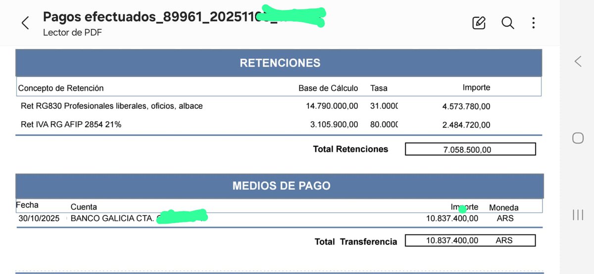 Para los que debaten sacar Monotributo les informo: factura de 17 palos me llegan solo 10. La RG 830 los espera para hacerlos pobres de nuevo.