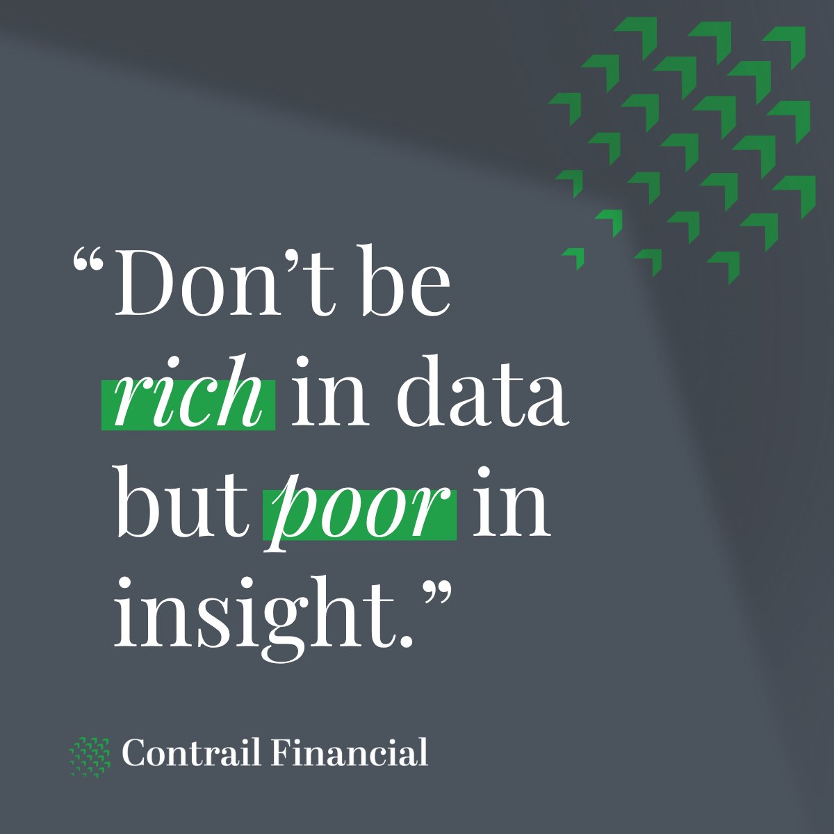 Rebuild trust in your data:

1. Define one truth: ≈5 core KPIs that run business
2. Tighten data flow: Map sources → transformations → outputs
3. Archive zombies spreadsheets 
5. Monthly: tie assumptions to actuals &amp; explain variances

contrailfinancial.com

 #BusinessGrowth
