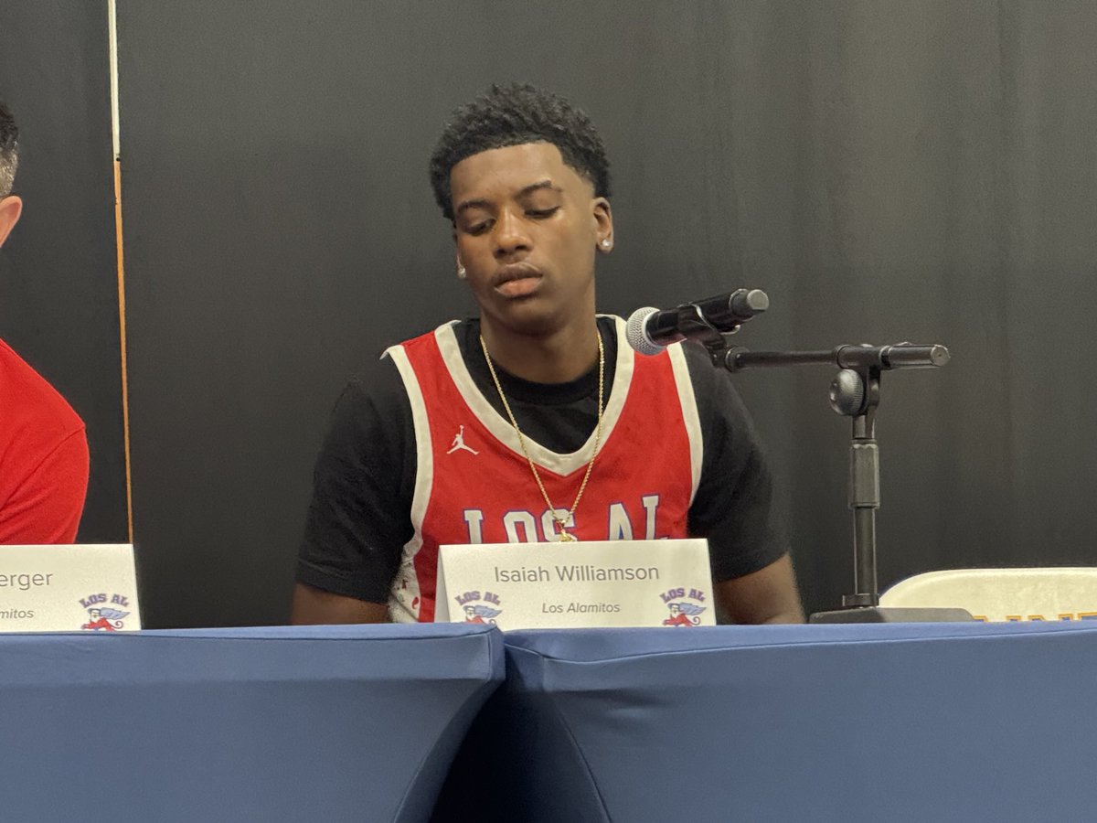 latsondheimer's tweet image. Isaiah Williamson is a sophomore at Los Alamitos and the brother of former Roosevelt guard Issac Williamson, now at UNLV.