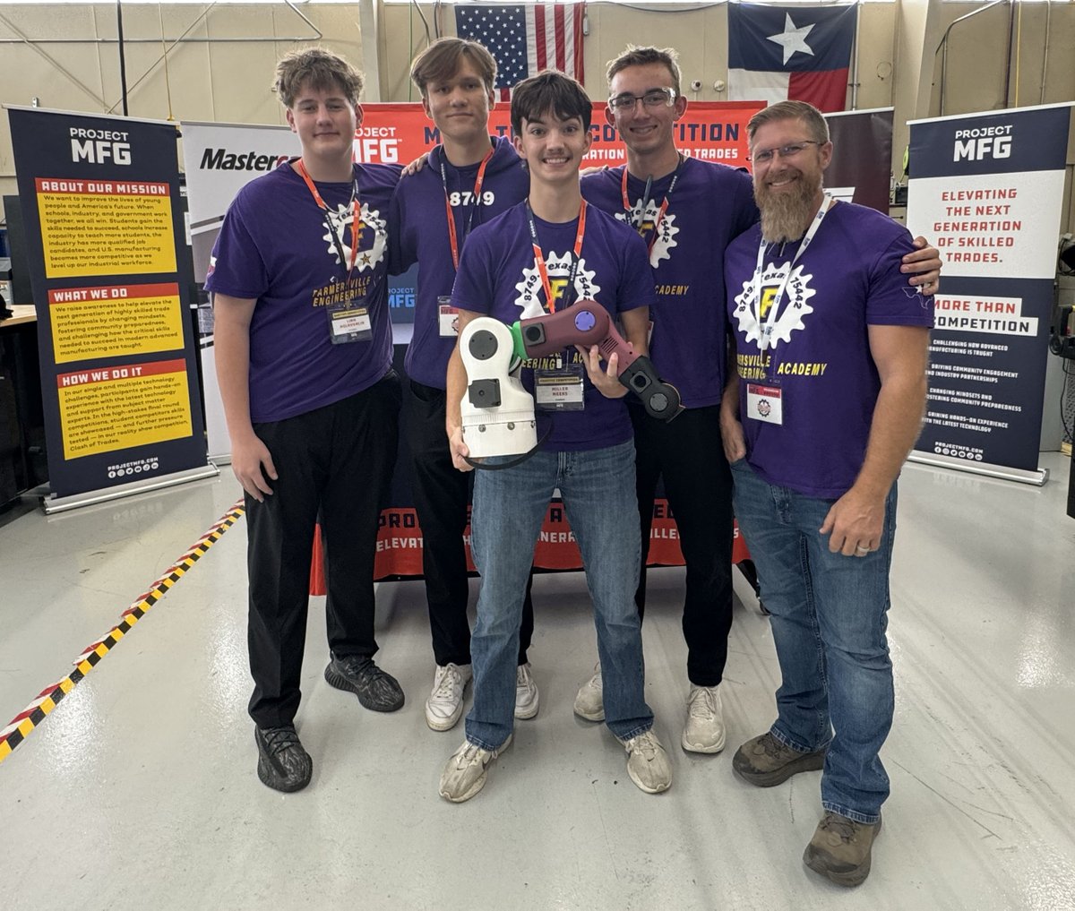 ProjectMfg's tweet image. Drum roll, please.... 🥁

Meet the first three additive manufacturing teams who will be advancing on to the National Championship this spring!

🥇 Bryan CTE
🥈 Farmersville ISD
🥉 Keller Center for Advanced Learning