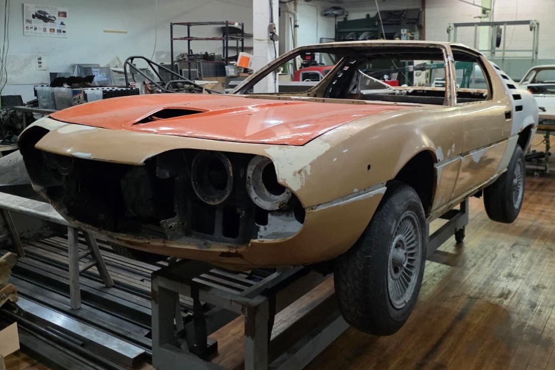 Sold: 1971 Alfa Romeo Montreal Rolling Chassis for $6,700. bringatrailer.com/listing/1972-a…