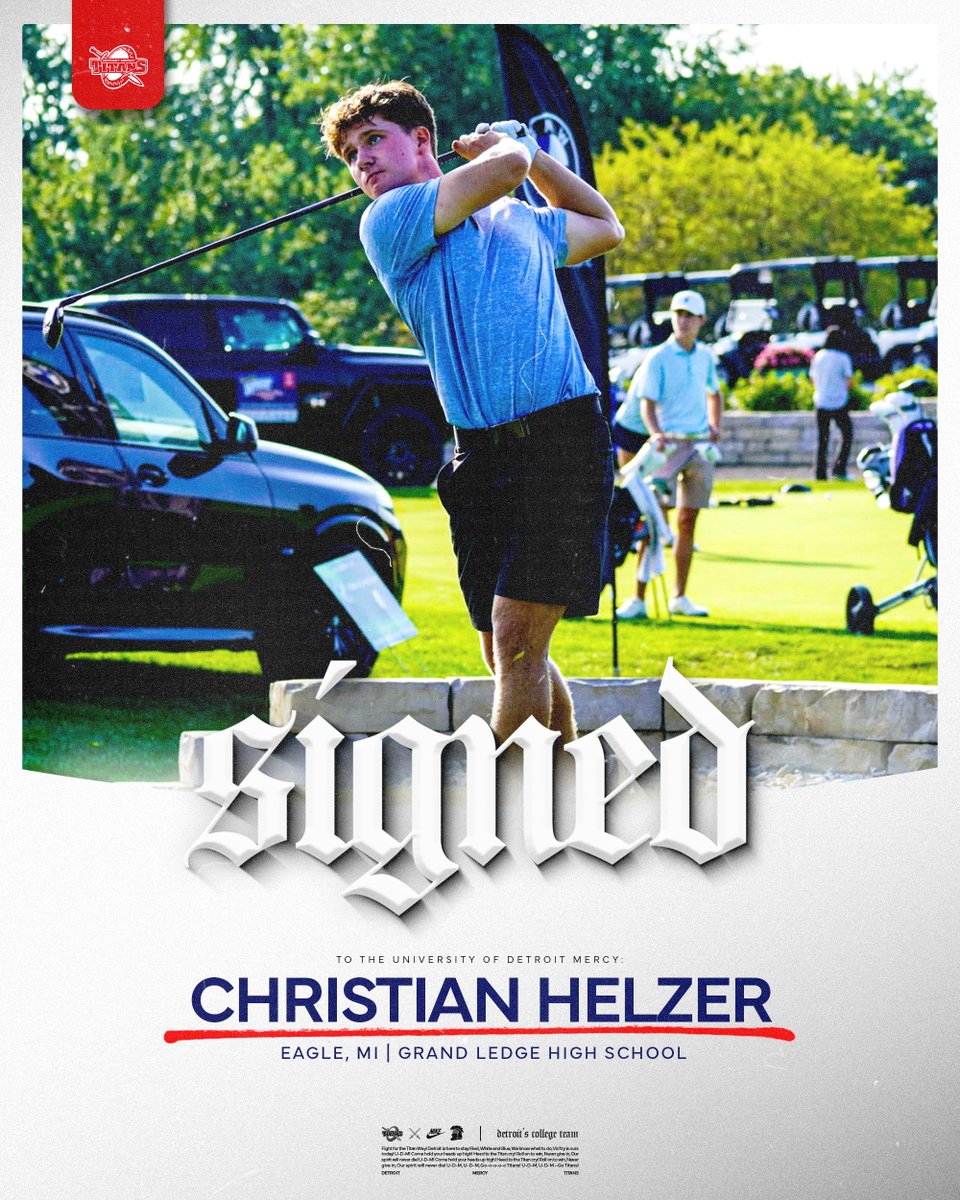 DetroitMGolf's tweet image. Men's Golf Inks Christian Helzer #DetroitsCollegeTeam

🔗 tinyurl.com/347amwkz