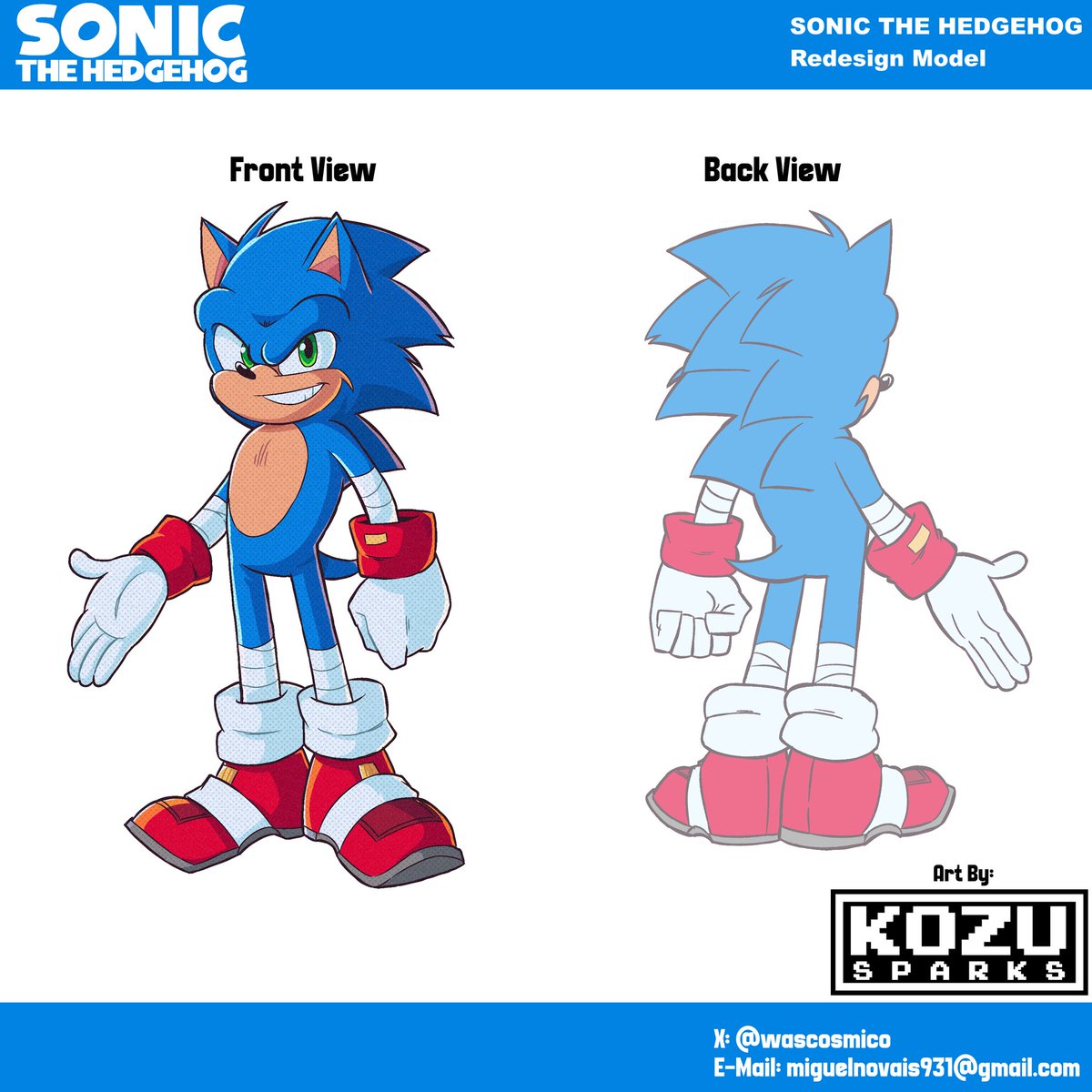wascosmico's tweet photo. 🔵Sonic the Hedgehog redesign🔵(Rework from a old fanart)
#SonicTheHedgehog #characterdesign #redesign #fanart https://t.co/gsgNRN2uR5