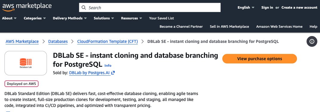 Database_Lab's tweet image. Reminder: DBLab Engine is available in AWS Marketplace

Testing schema changes in production? Optimizing queries by guessing?

Database branching solves this:
- Instant preview environments
- Safe query optimization
- 100% CI coverage for DB changes